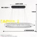 Long Oval Crystal LED Pendant Light, wavy crystal 3-colour change pendant lamp for long dining table, luxury living room and lobby, Mega Lighting South Africa