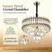 Main product shot: Luxury Tiered Chrome Crystal Chandelier 50cm Diameter 6 E14 Light MEGA LIGHTING South Africa