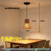MEG‑M249 rattan woven boho pendant light 31cm×14cm adjustable 100cm cord MEGA LIGHTING South Africa