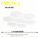 7-Cell LED Honeycomb Light 240×230cm 260W 6500K commercial hexagonal ceiling light MEGA LIGHTING South Africa