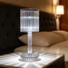 MG-JMX23924/1T Rechargeable Ribbed Crystal Projection Table Lamp, 3-Colour LED cordless decorative table lamp, MEGA LIGHTING South Africa