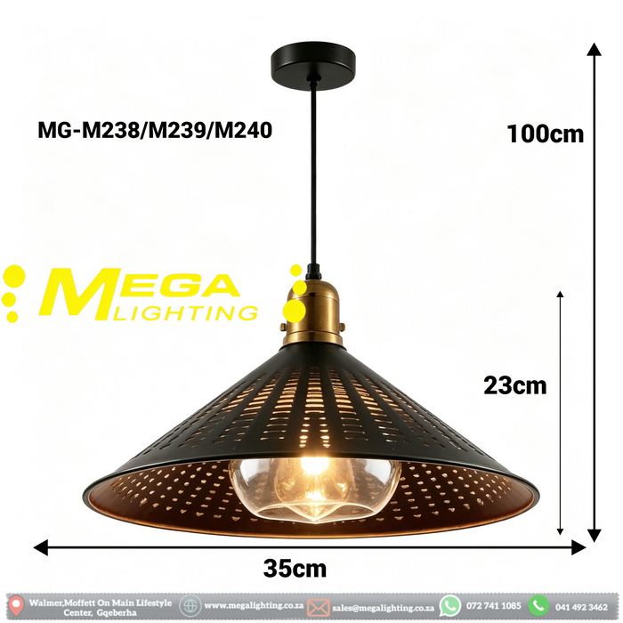 Modern Leaf Cut-Out Pendant Light | Adjustable 100cm Height, 35cm Diameter | Black &amp; White Finishes for Dining Room, Kitchen Island &amp; Bar | MEGA LIGHTING South Africa