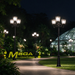 MG‑70020/3 3‑head vintage garden post light 2m tall IP65‑waterproof black European‑lantern outdoor lamp post MEGA LIGHTING South Africa
