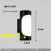MG‑TL‑2071 outdoor LED wall light 12W 6000K cool‑white up‑down dual‑lighting plus front‑glow waterproof black‑cylinder exterior sconce MEGA LIGHTING South Africa