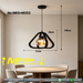 Main image: MEG+M253 geometric triangle pendant light, matte black frame amber glass shade adjustable cord MEGA LIGHTING South Africa