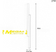Minimalist two-bar LED wall sconce, 60cm height, 10cm width, matte black and white finish – Mega Lighting