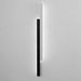 Minimalist two-bar LED wall sconce, 60cm height, 10cm width, matte black and white finish – Mega Lighting