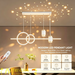 100cm modern white linear LED pendant light, remote controlled 3-colour dimmable 3000K 4000K 6000K, 60-120cm adjustable height hanging lamp for dining table kitchen island living room, MEGA LIGHTING South Africa