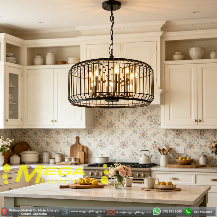 5xE14-modern-black-pendant-light-nordic-square-ceiling-light-mega-lighting-south-africa