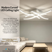 MG-JMX23325/4X Modern Curved 4-Arm LED Ceiling Light, 3 colour switchable flush mount ceiling lamp for living room bedroom hallway, Mega Lighting South Africa