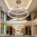 Modern ring LED pendant light 7 sizes 30‑120cm 3‑color switchable adjustable height MEGA LIGHTING South Africa