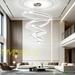 Modern ring LED pendant light 7 sizes 30‑120cm 3‑color switchable adjustable height MEGA LIGHTING South Africa