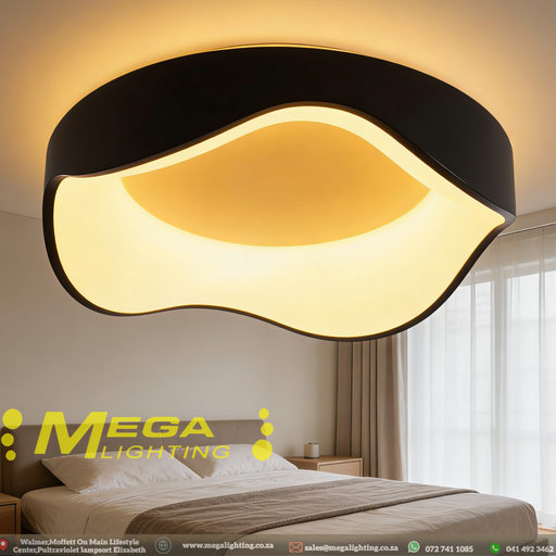 400mm-modern-wavy-black-led-flush-mount-ceiling-light-sleek-contemporary-mega-lighting-south-africa