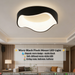 400mm-modern-wavy-black-led-flush-mount-ceiling-light-sleek-contemporary-mega-lighting-south-africa