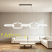 Modern Chain‑Link LED Pendant Light wrought iron acrylic 3‑colour switchable adjustable height 100cm for dining living bedroom MEGA LIGHTING South Africa