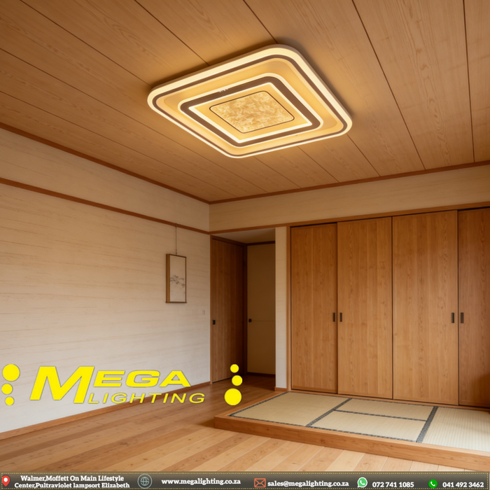 Modern Geometric LED Flush Ceiling Light 3-Color Temperature For Living Room Bedroom South Africa | Mega Lighting