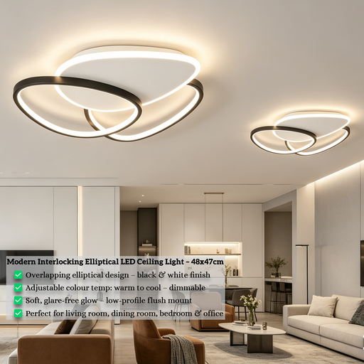 modern-interlocking-elliptical-led-ceiling-light-48x47cm-black-white-dimmable-living-room-dining-room-bedroom-mega-lighting-south-africa