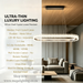 Modern Oval Crystal Linear LED Pendant Light, matte silver finish, 120×40×8cm, MEGA LIGHTING South Africa