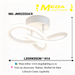 Modern Swirl LED Ceiling Light 25cm flush‑mount 3‑colour changing for low ceilings MEGA LIGHTING South Africa
