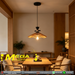MEG+M250 woven rattan umbrella boho pendant light 30cm adjustable 100cm cord MEGA LIGHTING South Africa