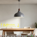 35cm wide modern Nordic dome pendant light, matte grey and matte black two finish adjustable height hanging lamp for dining table kitchen island bar counter, MEGA LIGHTING South Africa