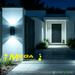 MG‑TL‑2072 twisted‑modern outdoor LED up‑down wall light waterproof solid‑metal exterior sconce MEGA LIGHTING South Africa
