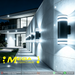 MG‑TL2073 outdoor LED wall light 10W 6000K cool‑white up‑down dual‑light ribbed black waterproof exterior sconce MEGA LIGHTING South Africa