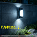 MG‑TL‑2071 outdoor LED wall light 12W 6000K cool‑white up‑down dual‑lighting plus front‑glow waterproof black‑cylinder exterior sconce MEGA LIGHTING South Africa