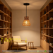 MEG‑M249 rattan woven boho pendant light 31cm×14cm adjustable 100cm cord MEGA LIGHTING South Africa
