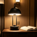 MG‑HD‑058 rechargeable black metal dome table lamp cordless portable bedside lamp with carry‑ring MEGA LIGHTING South Africa