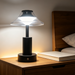 MG‑HD‑057 rechargeable desk lamp transparent umbrella‑shade matte‑black metal‑frame cordless 3‑colour stepless dimming MEGA LIGHTING South Africa