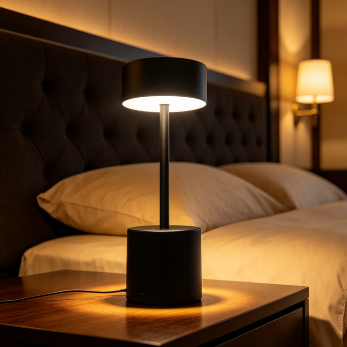 MG‑JMX23923/1T rechargeable modern LED table lamp cordless bedside desk lamp matte white matte‑black MEGA LIGHTING South Africa