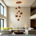 7-Ball Stairwell Long Chandelier | Modern Minimalist Glass Ceiling Lamp | South Africa | MEGA LIGHTING
