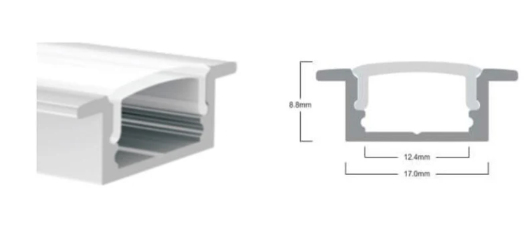 A4 Led Linear Light Aluminum Profile Customized SLIVER Color Led Channel for Led Strip Light