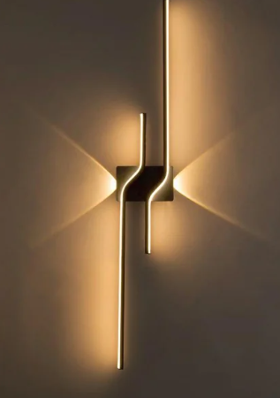 LED Wall Light Modern LED Vanity Light, Black Bathroom Light Fixtures Daylight White 4000K Wall Sconce