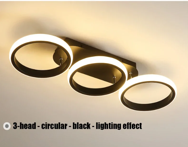 Nordic LED Ceiling Light Chandelier for Living Room Hallway 30W  Round LED Ceiling Lamp for Kitchen Home Lighting