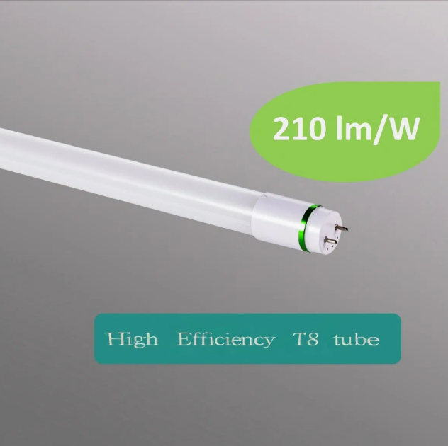 High Luminous Efficiency 210lm/W 4FT 5FT 1.2M 1.5M  No Flicker  Energy Saving Lamp Shopping Mall Fixture 10W 15W T8 LED Tube Lighting