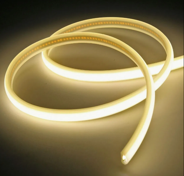 220V COB LED Strip Outdoor Waterproof 3000K Warm White and  6500k, Flexible Cuttable IP65 Waterproof LED Strip , for Construction Sites,