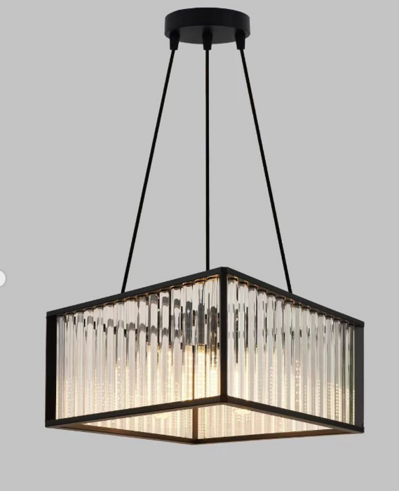 Black Square 4‑Light Chandelier Versatile Elegance — A Chandelier That Adapts to Your Space