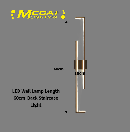 LED Wall Lamp Length 60cm  Back Staircase Light Living Room TV Background Wall Decoration Lamp