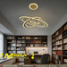 Shop 3-ring modern oval LED chandelier – stylish hanging ceiling luminaire for living room, dining & bedroom in South Africa | MEGA LIGHTING