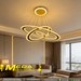 Shop 3-ring modern oval LED chandelier – stylish hanging ceiling luminaire for living room, dining & bedroom in South Africa | MEGA LIGHTING