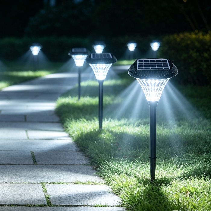 Solar LED Garden Spike Light – 58cm | Remote Control | 3-Colour Change (3000K/4000K/6500K) | Solar Powered | Waterproof Outdoor Path Light for Garden, Walkway &amp; Driveway | MEGA LIGHTING South Africa
