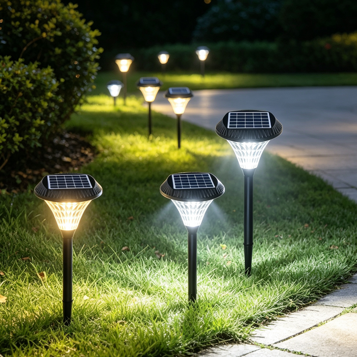 Solar LED Garden Spike Light – 58cm | Remote Control | 3-Colour Change (3000K/4000K/6500K) | Solar Powered | Waterproof Outdoor Path Light for Garden, Walkway &amp; Driveway | MEGA LIGHTING South Africa