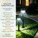 Main image: Black 73cm solar garden bollard light, solar powered outdoor pathway light for garden landscaping MEGA LIGHTING South Africa