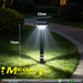 Square‑Top Solar Garden Bollard Light