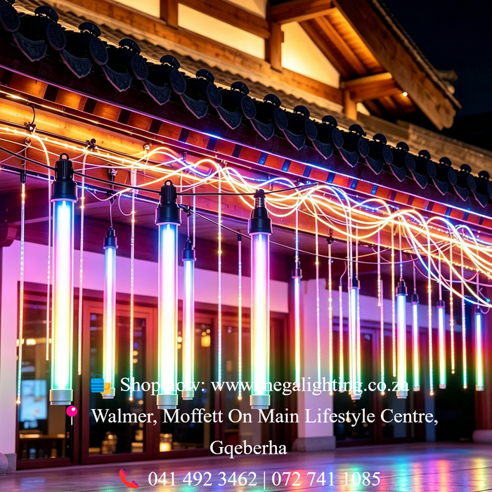 T8 0.6M 10W LED Tube Light E27 Screw Base RGB chase marquee decorative hanging light