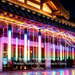 T8 0.6M 10W LED Tube Light E27 Screw Base RGB chase marquee decorative hanging light