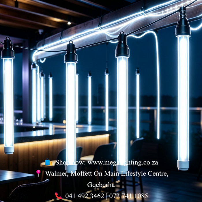 T8 0.6M 10W LED Tube Light E27 Screw Base RGB chase marquee decorative hanging light