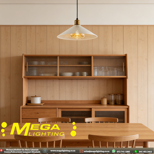 vintage-flared-glass-pendant-light-black-brass-industrial-south-africa